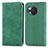 Coque Portefeuille Livre Cuir Etui Clapet S04D pour Sharp Aquos R8s Vert