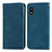 Coque Portefeuille Livre Cuir Etui Clapet S04D pour Sharp Aquos wish Bleu