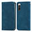 Coque Portefeuille Livre Cuir Etui Clapet S04D pour Sony Xperia 10 IV Bleu