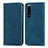 Coque Portefeuille Livre Cuir Etui Clapet S04D pour Sony Xperia 5 IV Bleu