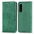 Coque Portefeuille Livre Cuir Etui Clapet S04D pour Sony Xperia 5 IV Vert