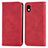 Coque Portefeuille Livre Cuir Etui Clapet S04D pour Sony Xperia Ace III Rouge