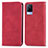 Coque Portefeuille Livre Cuir Etui Clapet S04D pour Vivo V21 5G Rouge