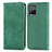 Coque Portefeuille Livre Cuir Etui Clapet S04D pour Vivo Y21s Vert