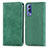 Coque Portefeuille Livre Cuir Etui Clapet S04D pour Vivo Y52 5G Vert