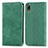 Coque Portefeuille Livre Cuir Etui Clapet S04D pour Wiko Jerry 4 Vert