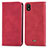 Coque Portefeuille Livre Cuir Etui Clapet S04D pour Wiko Y61 Rouge