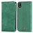 Coque Portefeuille Livre Cuir Etui Clapet S04D pour Wiko Y61 Vert