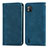 Coque Portefeuille Livre Cuir Etui Clapet S04D pour Wiko Y62 Bleu