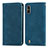 Coque Portefeuille Livre Cuir Etui Clapet S04D pour Wiko Y81 Bleu