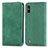 Coque Portefeuille Livre Cuir Etui Clapet S04D pour Wiko Y81 Vert