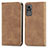 Coque Portefeuille Livre Cuir Etui Clapet S04D pour Xiaomi Civi 5G Marron