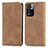 Coque Portefeuille Livre Cuir Etui Clapet S04D pour Xiaomi Mi 11i 5G (2022) Marron