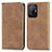 Coque Portefeuille Livre Cuir Etui Clapet S04D pour Xiaomi Mi 11T 5G Marron