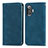 Coque Portefeuille Livre Cuir Etui Clapet S04D pour Xiaomi Poco F3 GT 5G Bleu