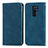 Coque Portefeuille Livre Cuir Etui Clapet S04D pour Xiaomi Redmi 9 Prime India Bleu