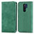 Coque Portefeuille Livre Cuir Etui Clapet S04D pour Xiaomi Redmi 9 Prime India Vert