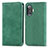 Coque Portefeuille Livre Cuir Etui Clapet S04D pour Xiaomi Redmi K40 Gaming 5G Vert