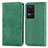 Coque Portefeuille Livre Cuir Etui Clapet S04D pour Xiaomi Redmi K40S 5G Vert