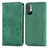 Coque Portefeuille Livre Cuir Etui Clapet S04D pour Xiaomi Redmi Note 10 5G Vert