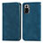 Coque Portefeuille Livre Cuir Etui Clapet S04D pour Xiaomi Redmi Note 10 Pro 4G Bleu