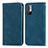 Coque Portefeuille Livre Cuir Etui Clapet S04D pour Xiaomi Redmi Note 10T 5G Bleu