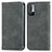 Coque Portefeuille Livre Cuir Etui Clapet S04D pour Xiaomi Redmi Note 10T 5G Gris