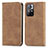 Coque Portefeuille Livre Cuir Etui Clapet S04D pour Xiaomi Redmi Note 11 5G Marron