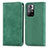 Coque Portefeuille Livre Cuir Etui Clapet S04D pour Xiaomi Redmi Note 11 5G Vert