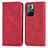 Coque Portefeuille Livre Cuir Etui Clapet S04D pour Xiaomi Redmi Note 11T 5G Rouge