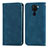 Coque Portefeuille Livre Cuir Etui Clapet S04D pour Xiaomi Redmi Note 9 Bleu