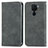 Coque Portefeuille Livre Cuir Etui Clapet S04D pour Xiaomi Redmi Note 9 Gris