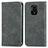 Coque Portefeuille Livre Cuir Etui Clapet S04D pour Xiaomi Redmi Note 9S Gris