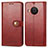 Coque Portefeuille Livre Cuir Etui Clapet S05D pour Nokia X10 Rouge