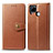 Coque Portefeuille Livre Cuir Etui Clapet S05D pour Realme 7i RMX2193 Marron