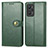 Coque Portefeuille Livre Cuir Etui Clapet S05D pour Realme GT Neo 3T 5G Vert