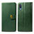 Coque Portefeuille Livre Cuir Etui Clapet S05D pour Samsung Galaxy A02 Vert