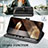 Coque Portefeuille Livre Cuir Etui Clapet S05D pour Samsung Galaxy A15 4G Petit
