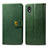 Coque Portefeuille Livre Cuir Etui Clapet S05D pour Samsung Galaxy M01 Core Vert