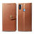 Coque Portefeuille Livre Cuir Etui Clapet S05D pour Samsung Galaxy M11 Marron