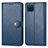 Coque Portefeuille Livre Cuir Etui Clapet S05D pour Samsung Galaxy M12 Bleu