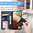 Coque Portefeuille Livre Cuir Etui Clapet S05D pour Samsung Galaxy M12 Petit