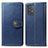 Coque Portefeuille Livre Cuir Etui Clapet S05D pour Samsung Galaxy S10 Lite Bleu