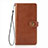 Coque Portefeuille Livre Cuir Etui Clapet S05D pour Samsung Galaxy S21 Ultra 5G Marron