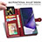 Coque Portefeuille Livre Cuir Etui Clapet S05D pour Samsung Galaxy S21 Ultra 5G Petit