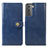 Coque Portefeuille Livre Cuir Etui Clapet S05D pour Samsung Galaxy S22 Plus 5G Bleu