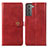 Coque Portefeuille Livre Cuir Etui Clapet S05D pour Samsung Galaxy S22 Plus 5G Rouge