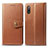 Coque Portefeuille Livre Cuir Etui Clapet S05D pour Sony Xperia Ace II Marron