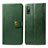 Coque Portefeuille Livre Cuir Etui Clapet S05D pour Sony Xperia Ace II SO-41B Vert