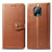 Coque Portefeuille Livre Cuir Etui Clapet S05D pour Xiaomi Redmi 10X 5G Marron